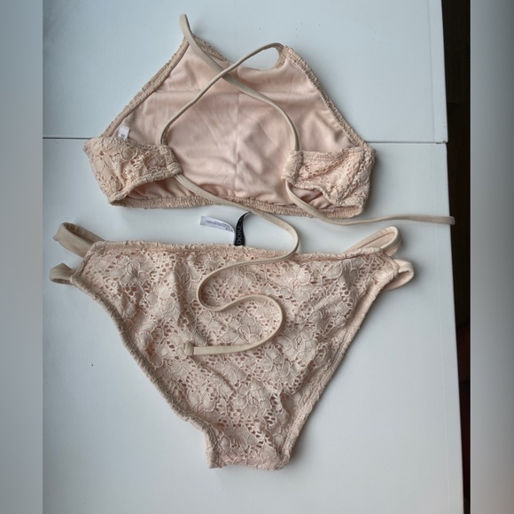 Adore Me pink lace bikini. - Picture 2 of 4